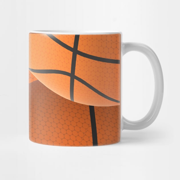 Abstract Basketballs Pattern for Fans and Players by Art By LM Designs 